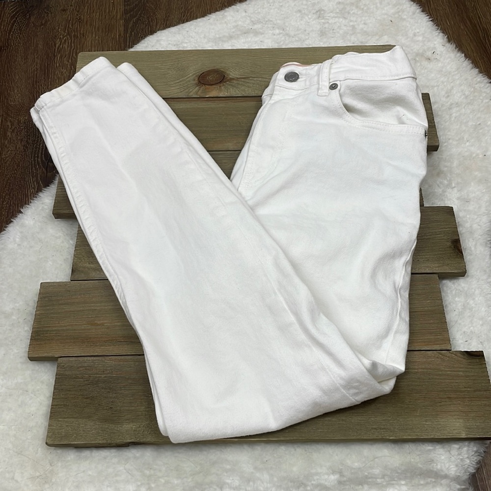 Everlane White High Rise‎ Skinny Jeans